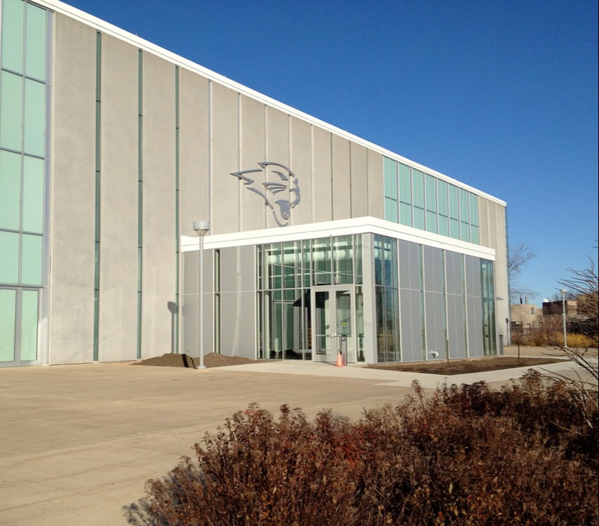 McLeod Center ticket entrance, University of Northern Iowa, UNI, Cedar Falls, Iowa