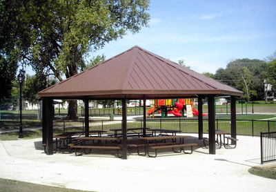 Shelter atLafayette Park, Waterloo, Iowa